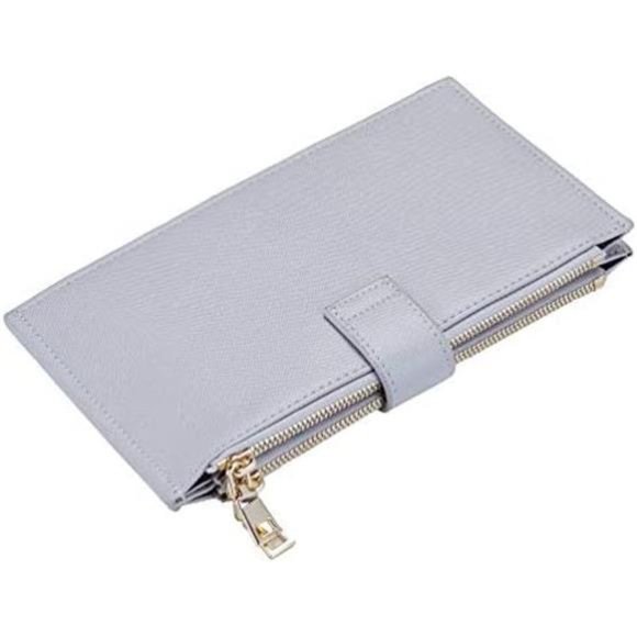 Womens Wallet RFID Blocking Bifold Multi Card Case Wallet with Zipper Pocket - Picture 3 of 4